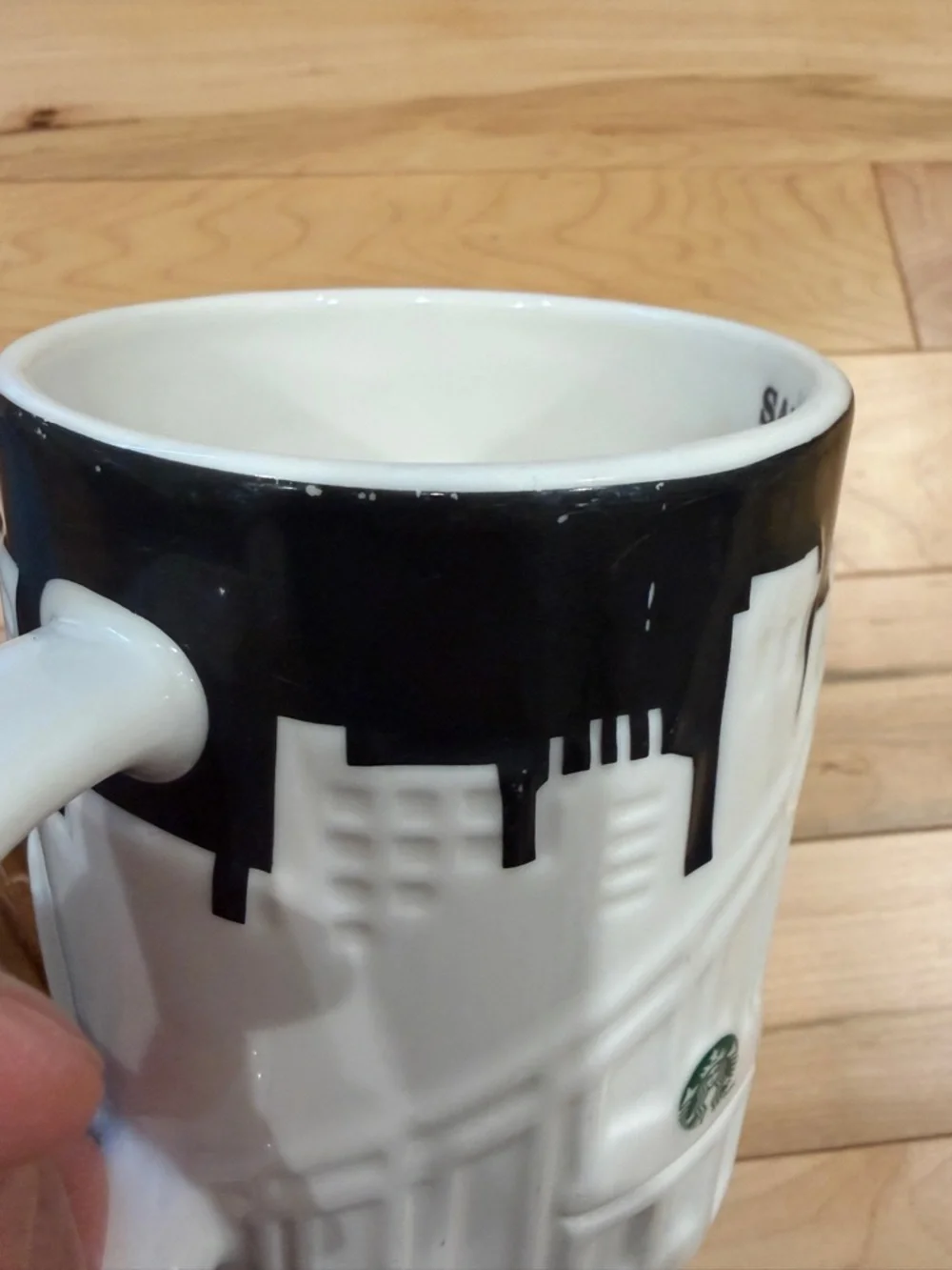 Starbucks San Francisco Skyline Mug - White, Black & Red Accent - Picture 4 of 7